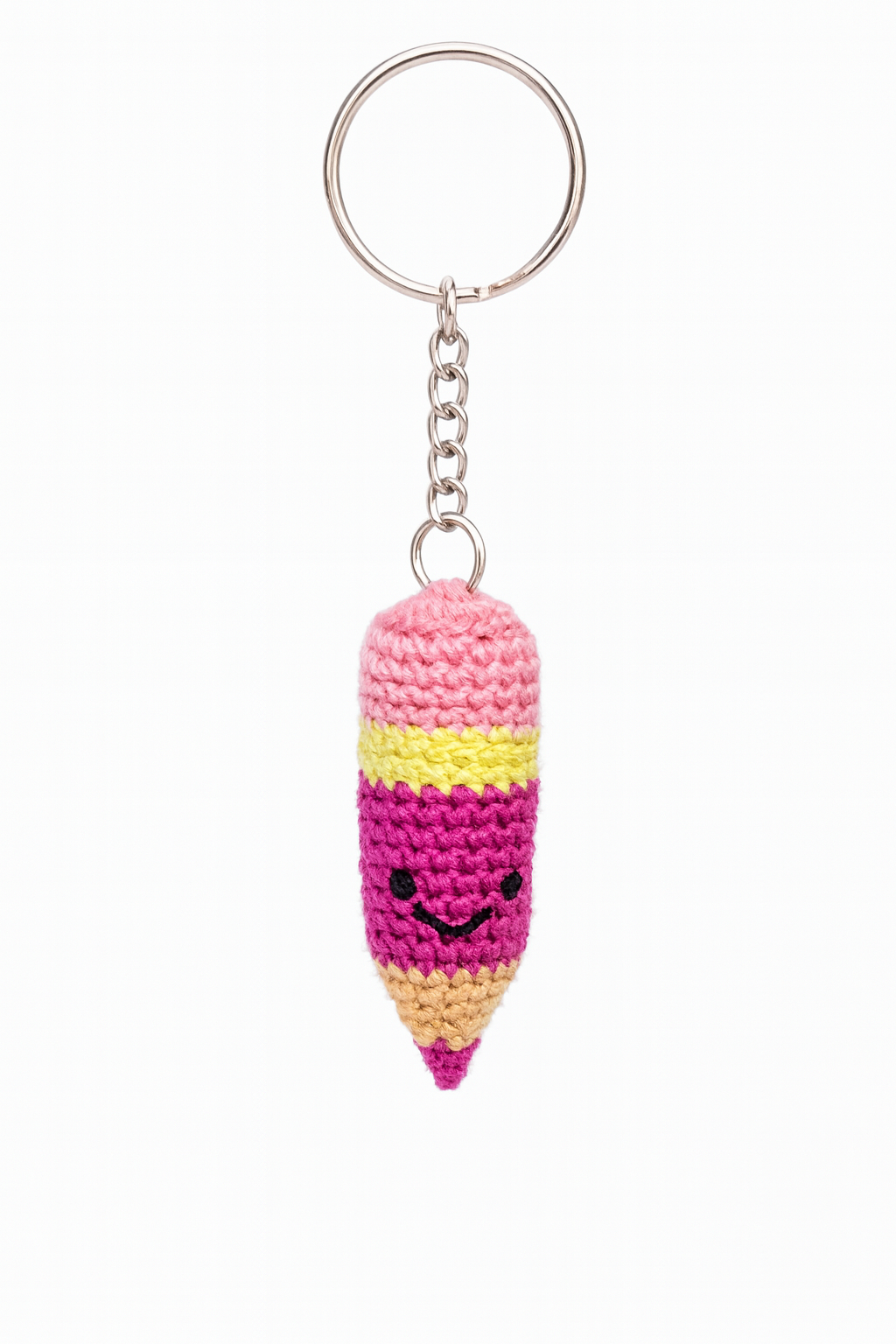 Crochet Pencil Keychain - Cute Handmade Accessory
