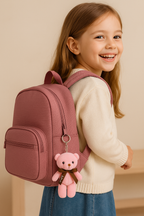 Plush Pink Teddy Keychain