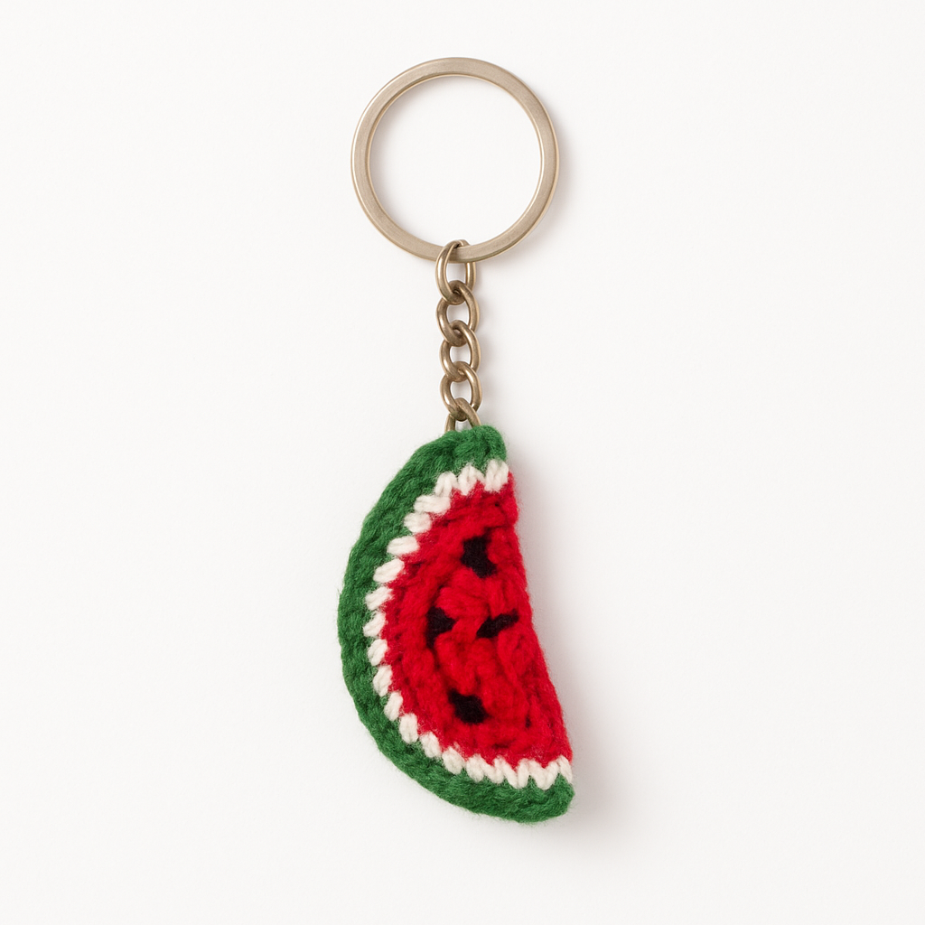 Crochet Watermelon Keychain/Bag Charm