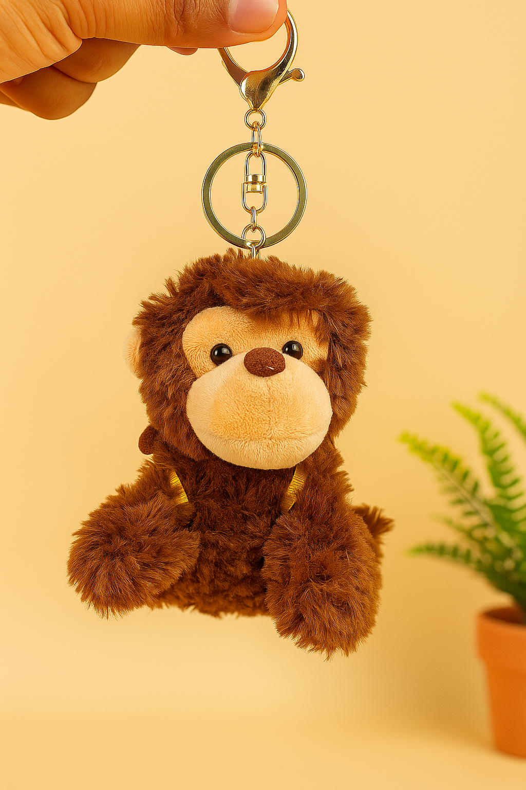 Monkey Plush Bag Charm/Keychain