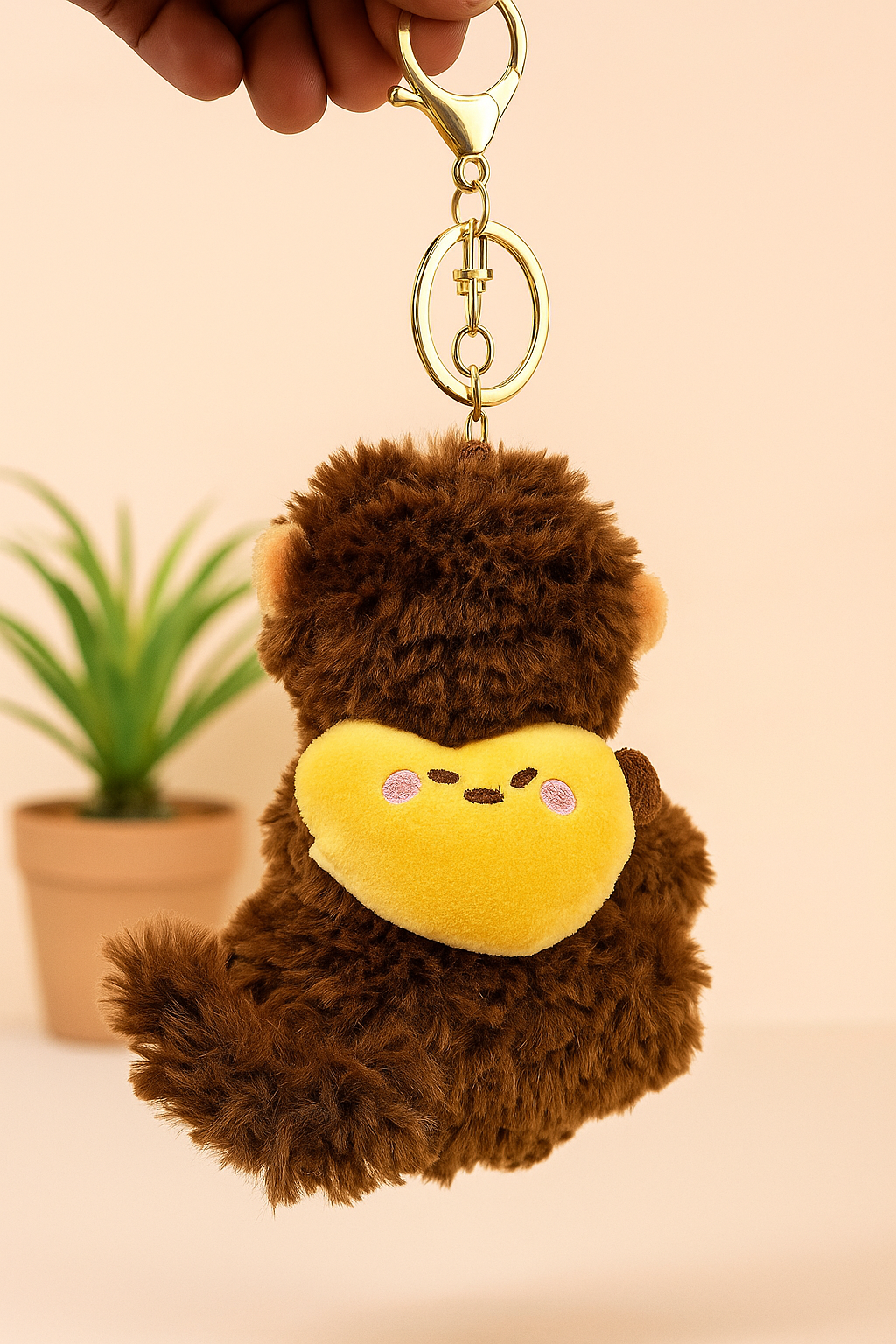 Monkey Plush Bag Charm/Keychain