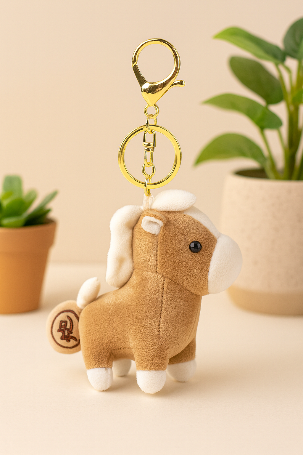 Kawaii Horse Plush Bag Charm/Keychain