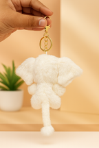 Furry Elephant Plush Bag Charm/Keychain