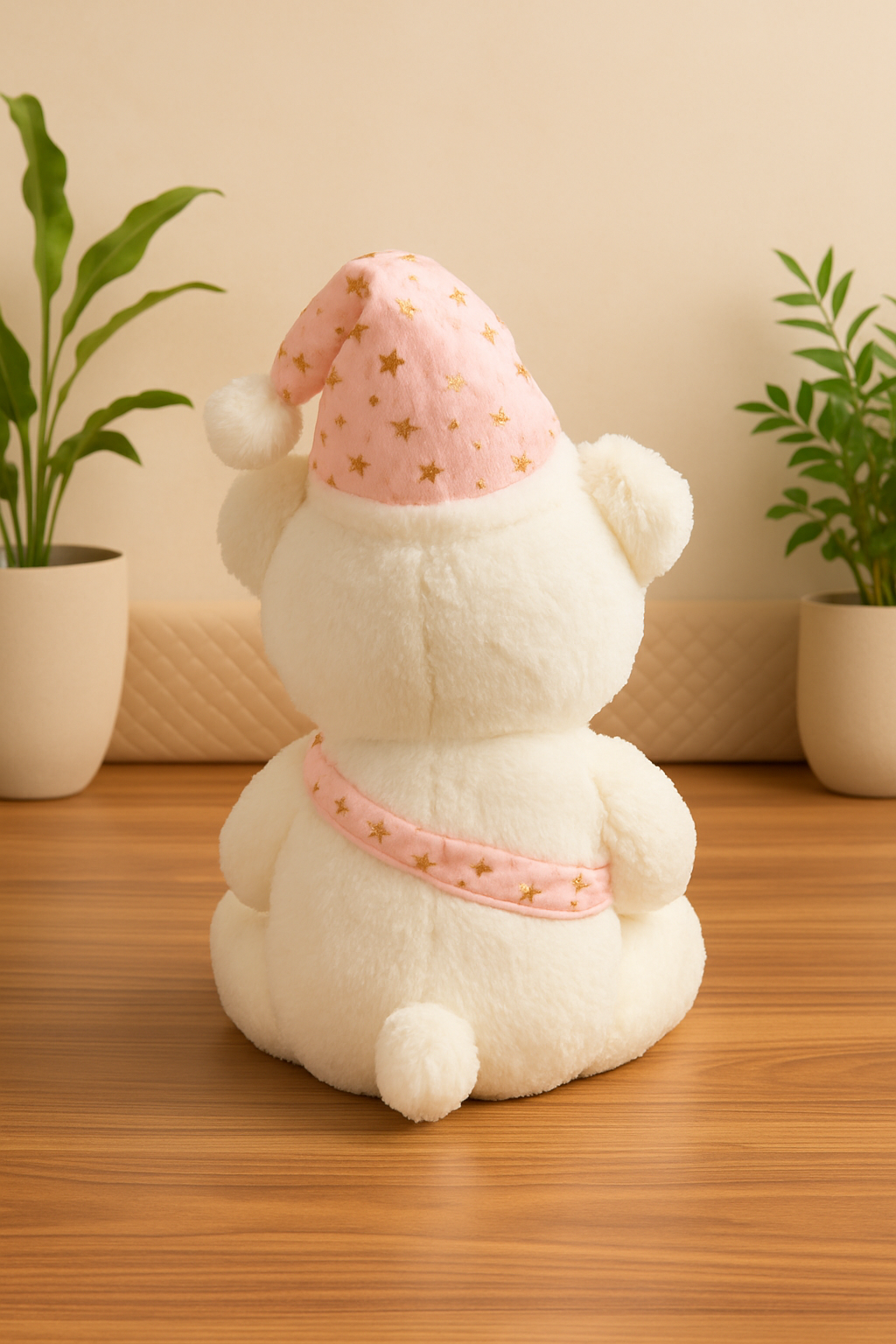 Whumies White Teddy with Sash