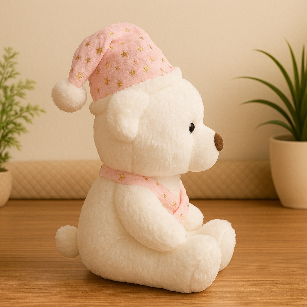 Whumies White Teddy with Sash