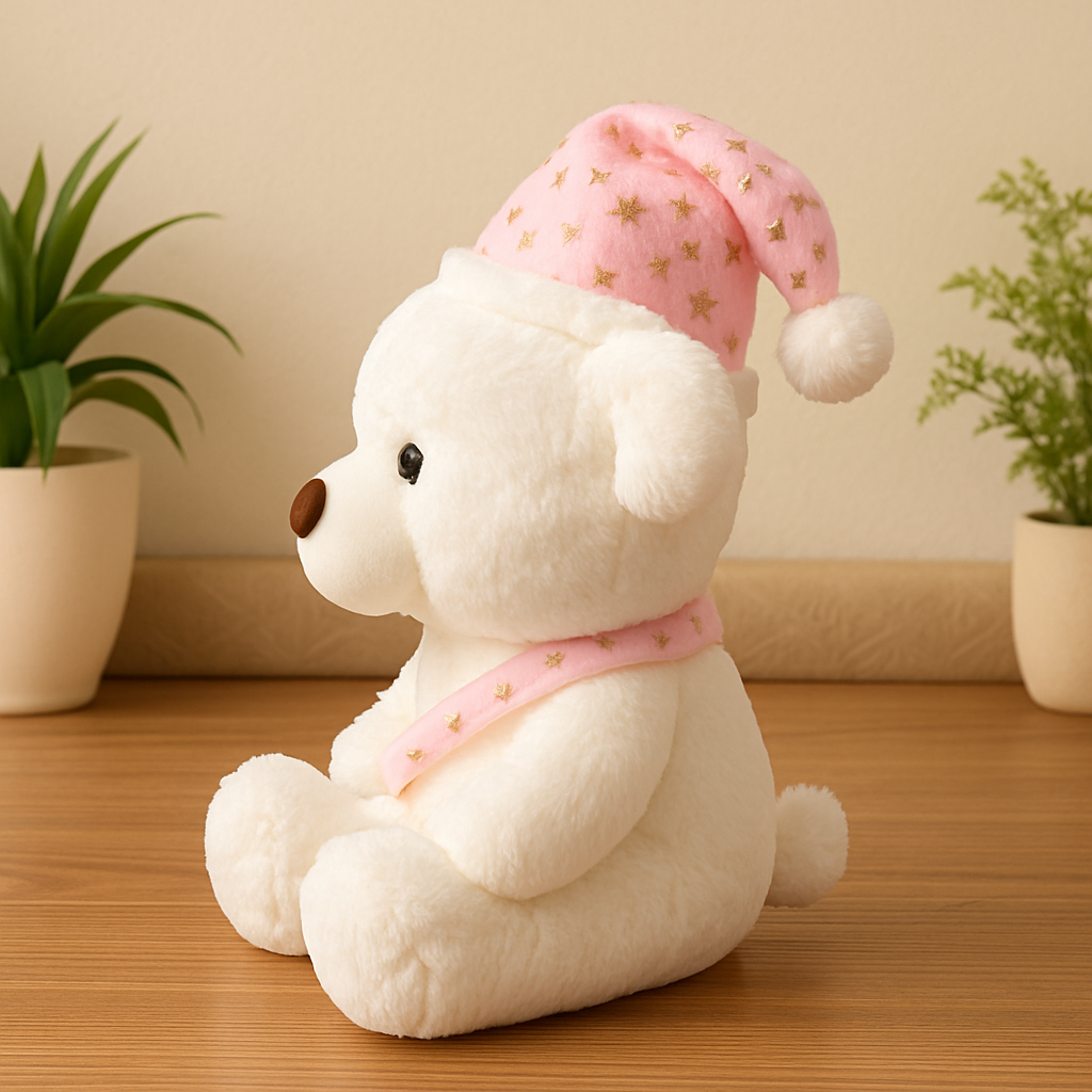 Whumies White Teddy with Sash