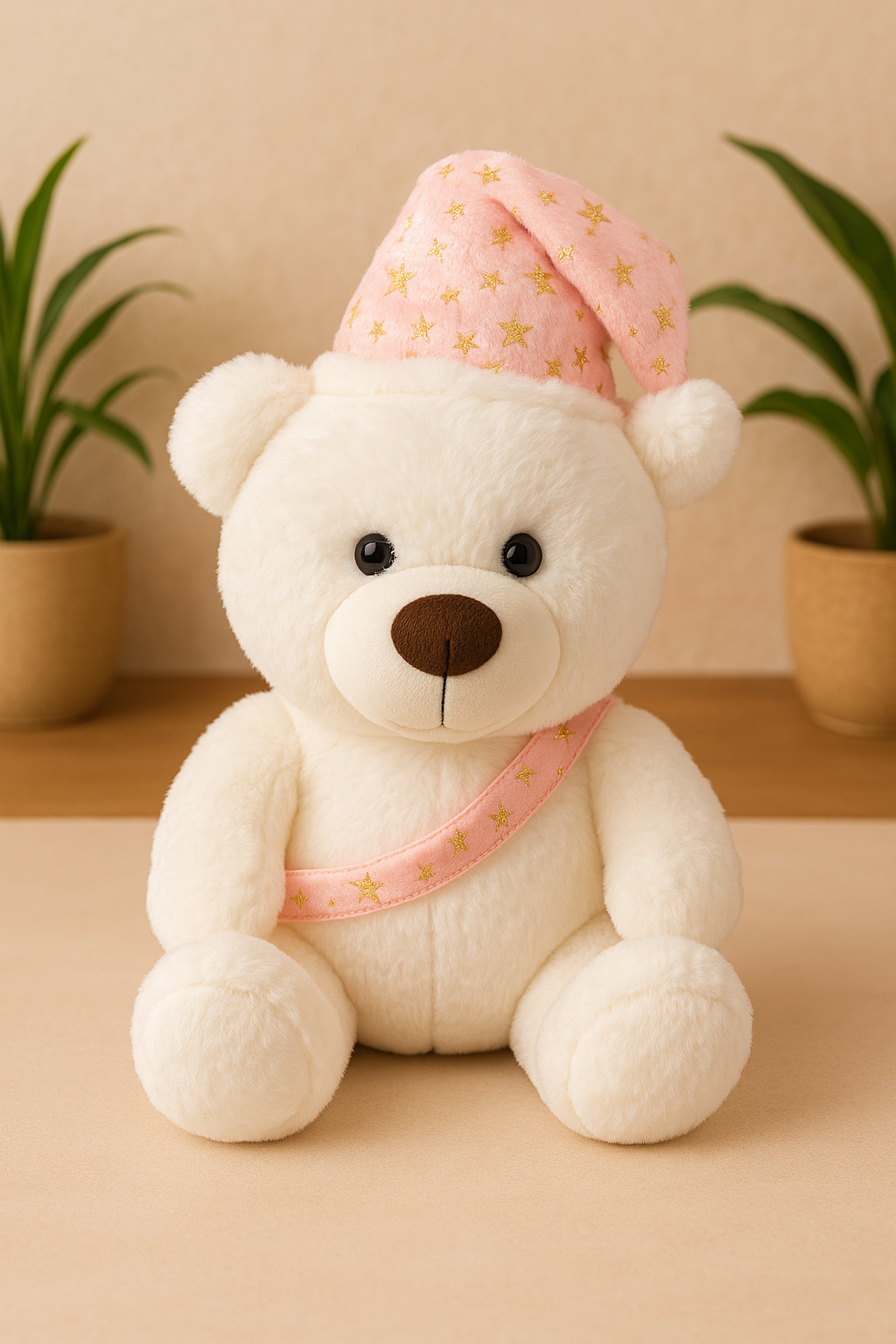 Whumies White Teddy with Sash