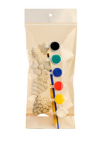 DIY POP Regular Crafting Kit  - 3 big and 5 mini shapes, 6 painting colors and a brush
