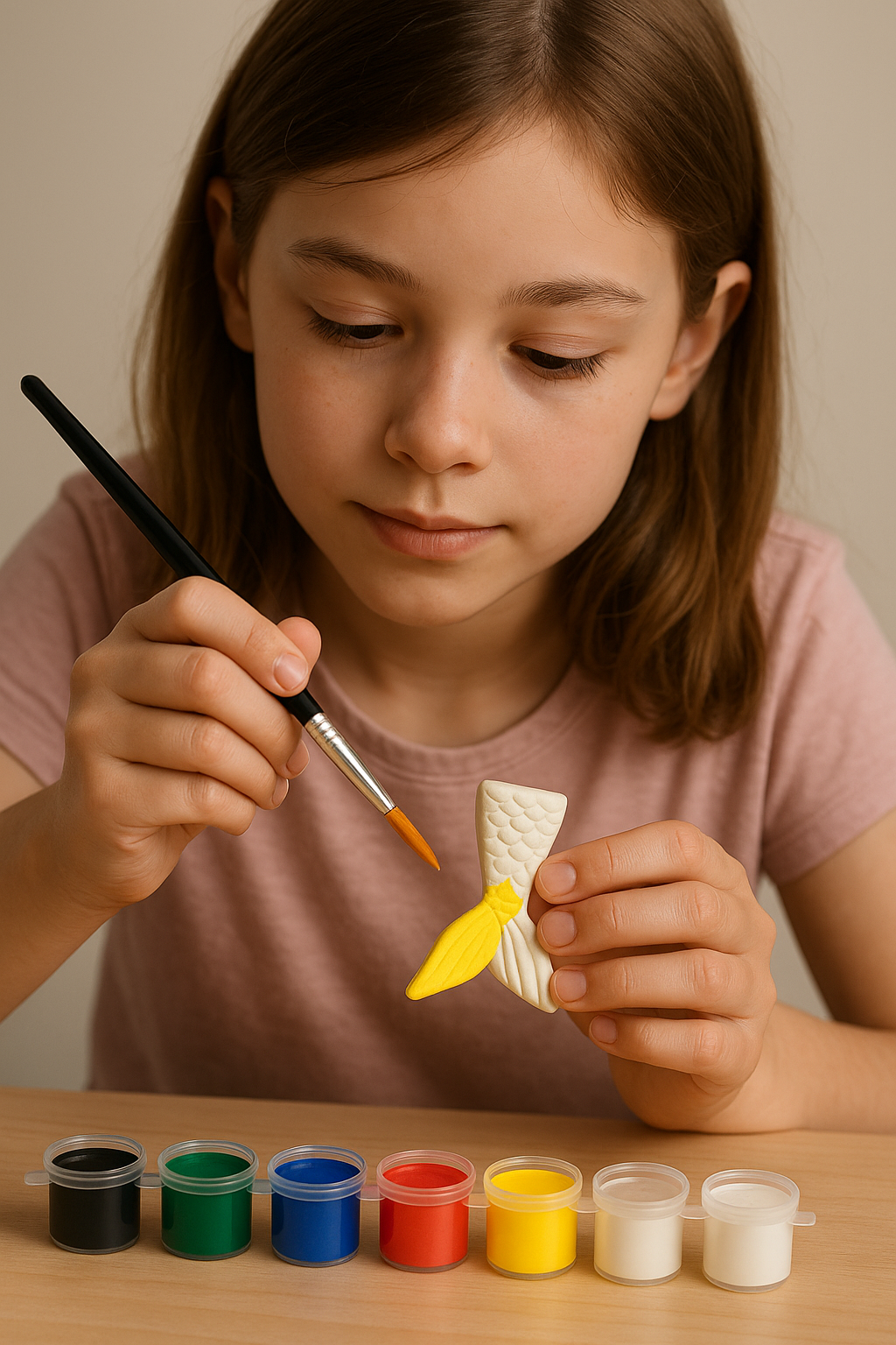 DIY POP Crafting Kit Regular Pack  - 3 big and 5 mini shapes, 6 painting colors and a brush