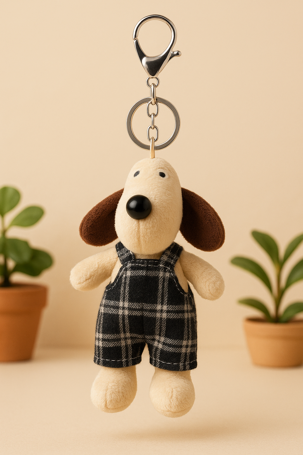 Kawaii Dog Plush Keychain for Bags