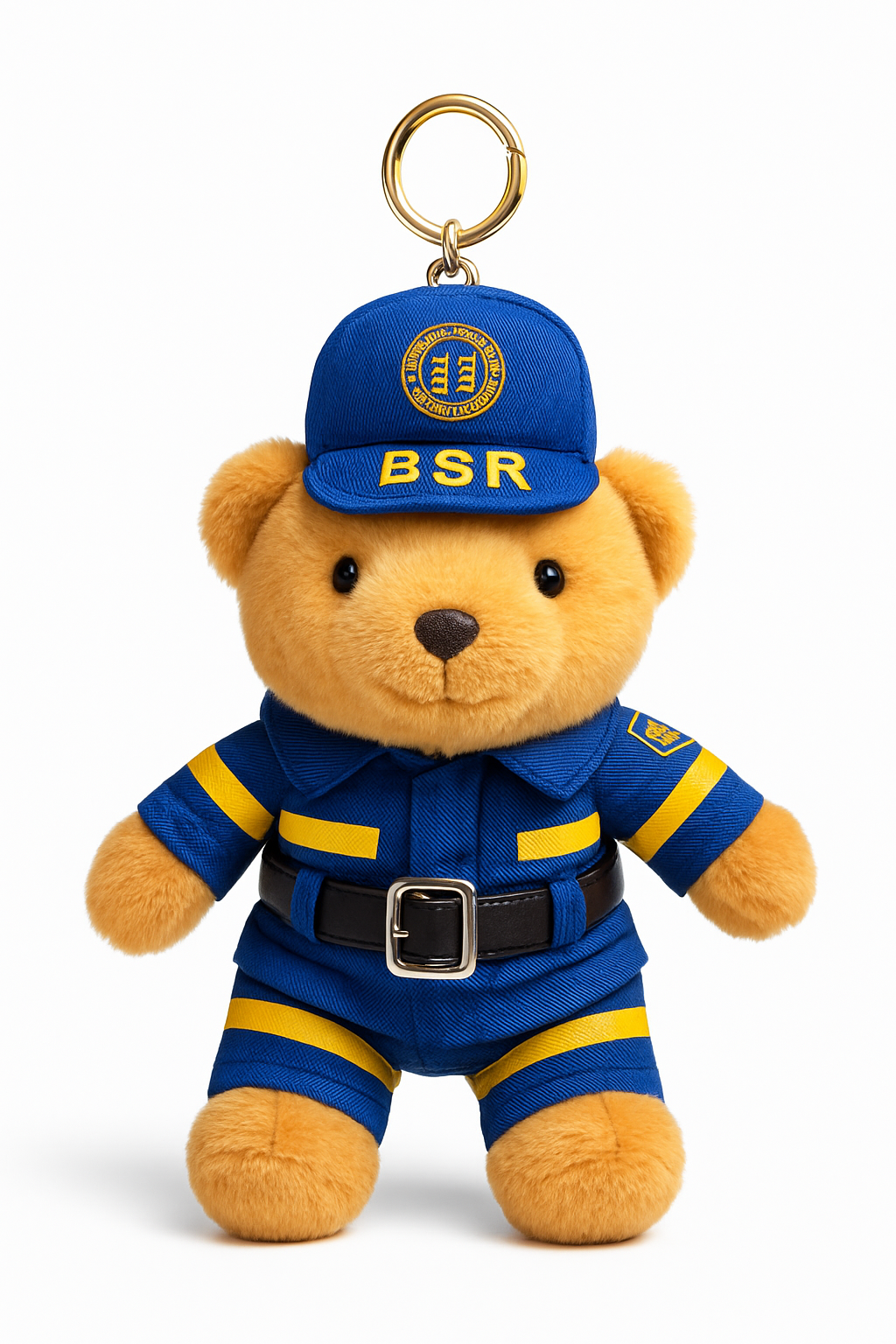 Blue Rescue Bear Keychain – Plush Bag Charm