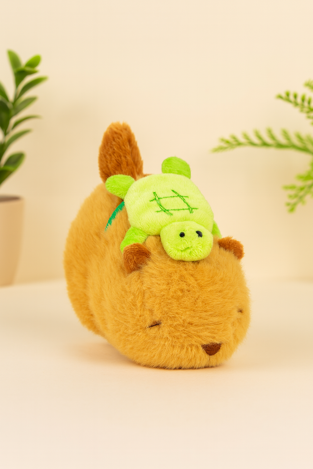 Cute Capybara Plush Wristband with rotating tail