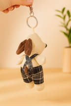 Kawaii Dog Plush Keychain for Bags
