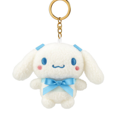 Blue Plush Bunny Keychain – Soft Toy Bag Charm
