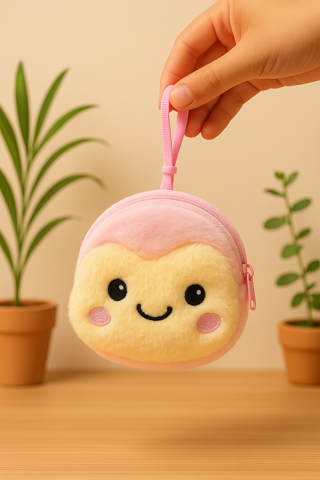 Cute Plush Coin Pouch Keychain