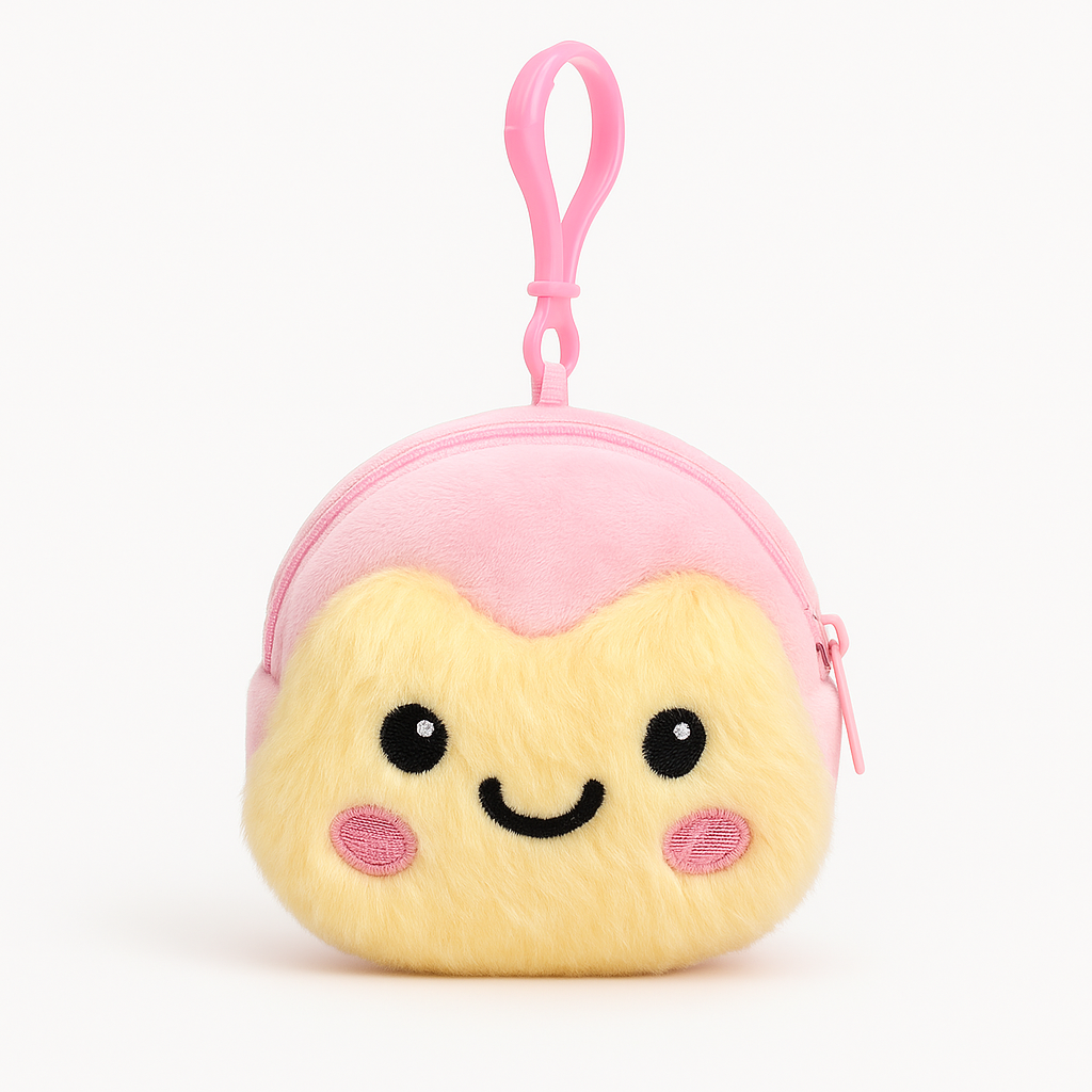 Cute Plush Coin Pouch Keychain