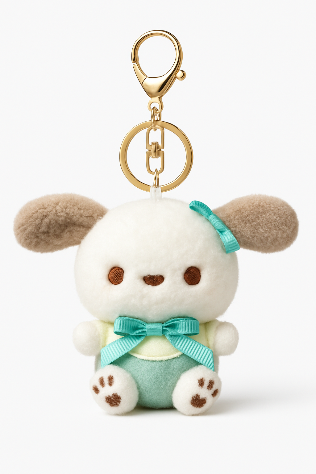 Cute Puppy Plush Keychain – Kawaii Bag Charm