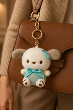 Puppy Plush Keychain – Kawaii Bag Charm