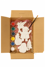 DIY POP Christmas Special Crafting Kit - 5 christmas themed big  shapes, 6 painting colors and a brush