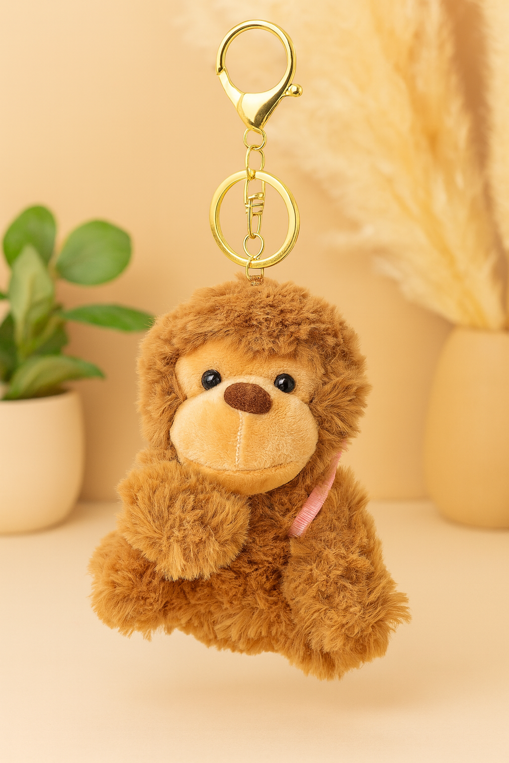 Monkey Plush Bag Charm/Keychain