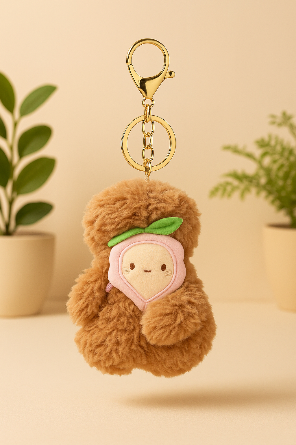 Monkey Plush Bag Charm/Keychain