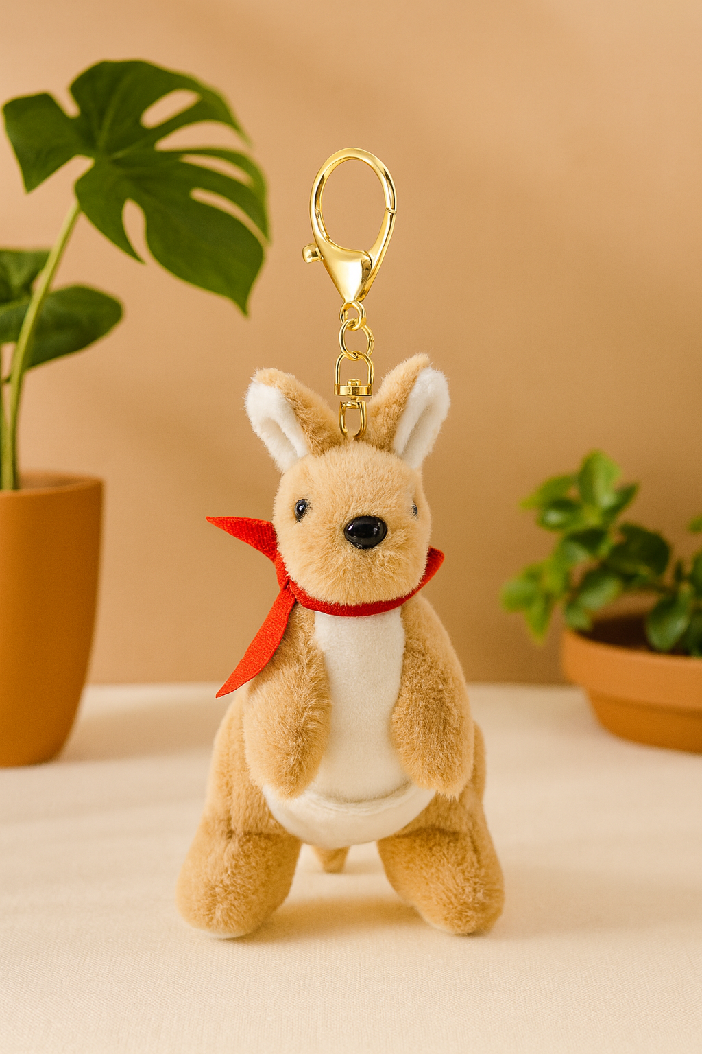 Cute Kangaroo Plush Bag Charm/Keychain