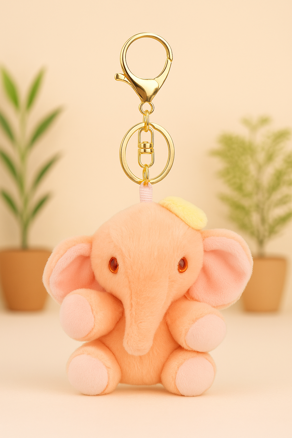 Kawaii Elephant Plush Bag Charm/Keychain