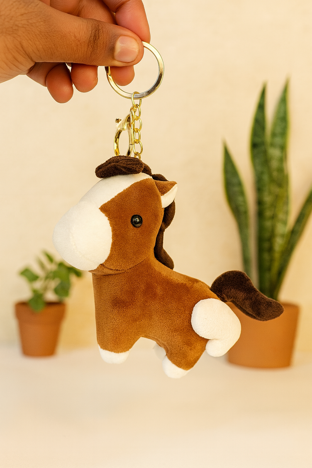 Kawaii Horse Plush Bag Charm/Keychain