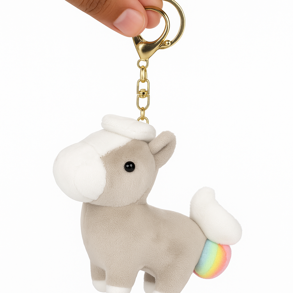 Kawaii Horse Plush Bag Charm/Keychain