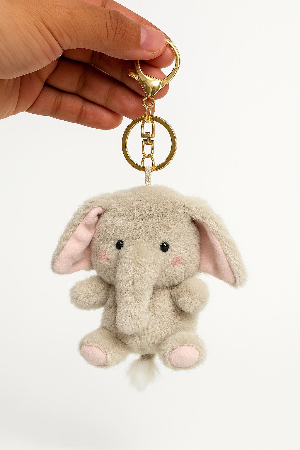 Cute Elephant Plush Bag Charm/Keychain