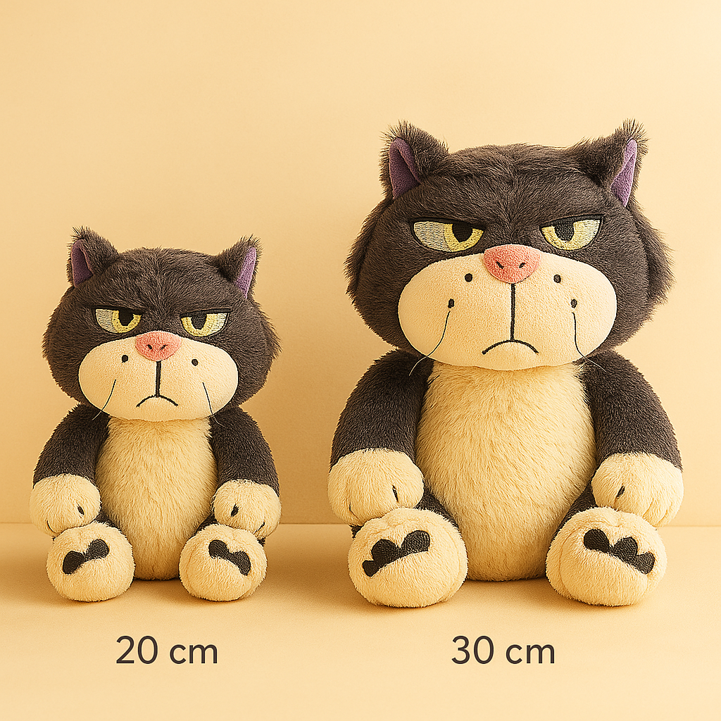 Whumies Angry Cat Toy | Funny Grumpy Stuffed Animal for Cat Lovers