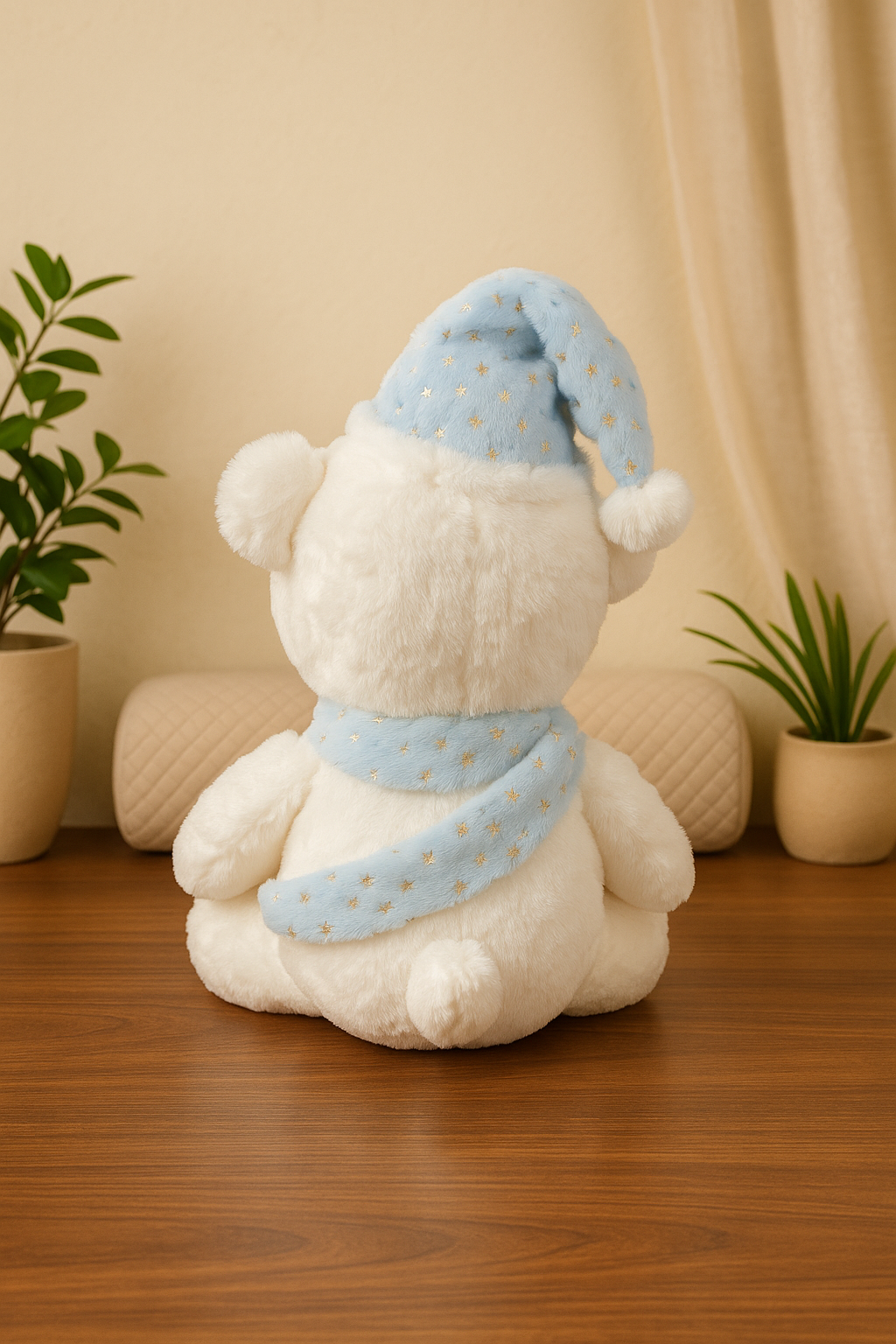 Whumies White Teddy with Sash