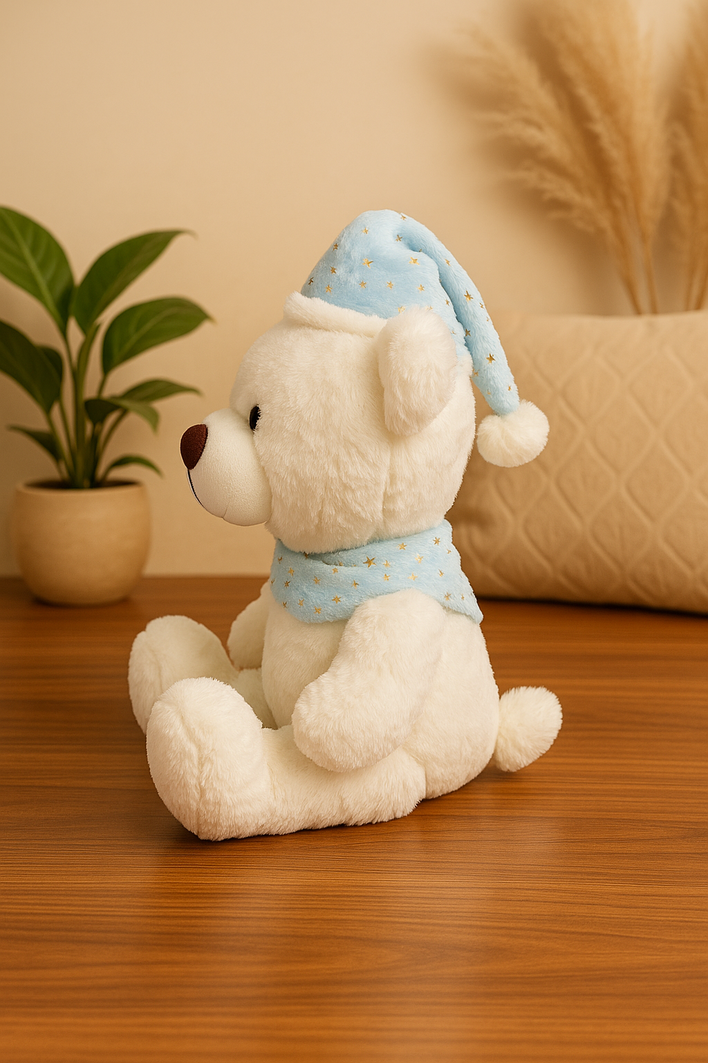 Whumies White Teddy with Sash