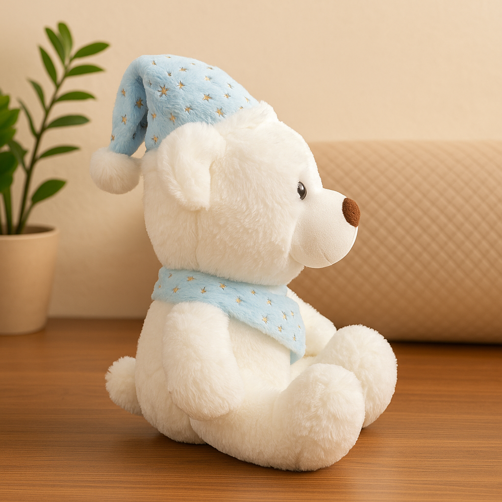 Whumies White Teddy with Sash