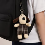 Kawaii Dog Plush Keychain for Bags