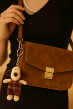 Kawaii Dog Plush Keychain for Bags