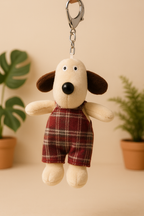 Kawaii Dog Plush Keychain for Bags