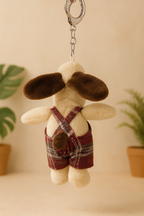 Kawaii Dog Plush Keychain for Bags