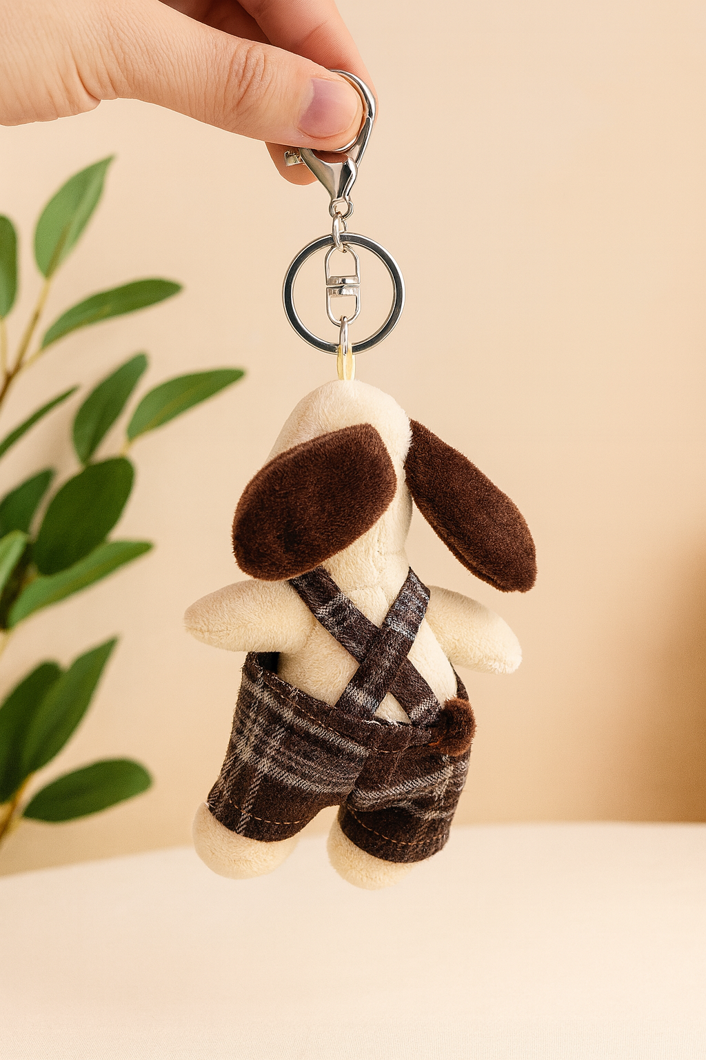 Kawaii Dog Plush Keychain for Bags