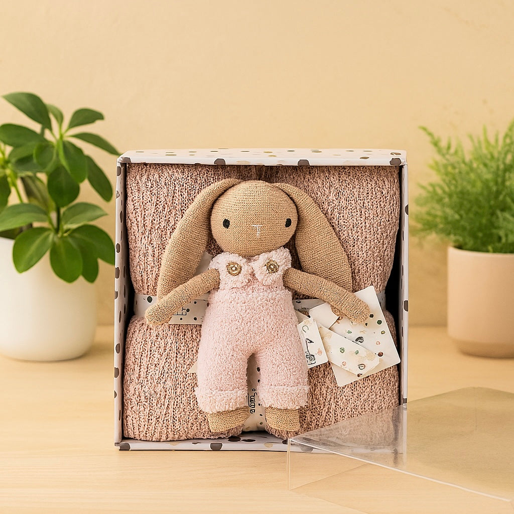 Premium Rabbit Knitted Gift Set
