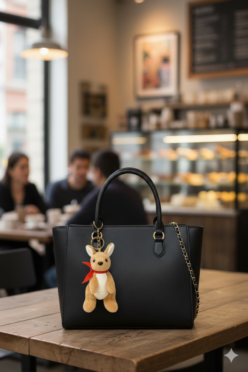 Cute Kangaroo Plush Bag Charm/Keychain