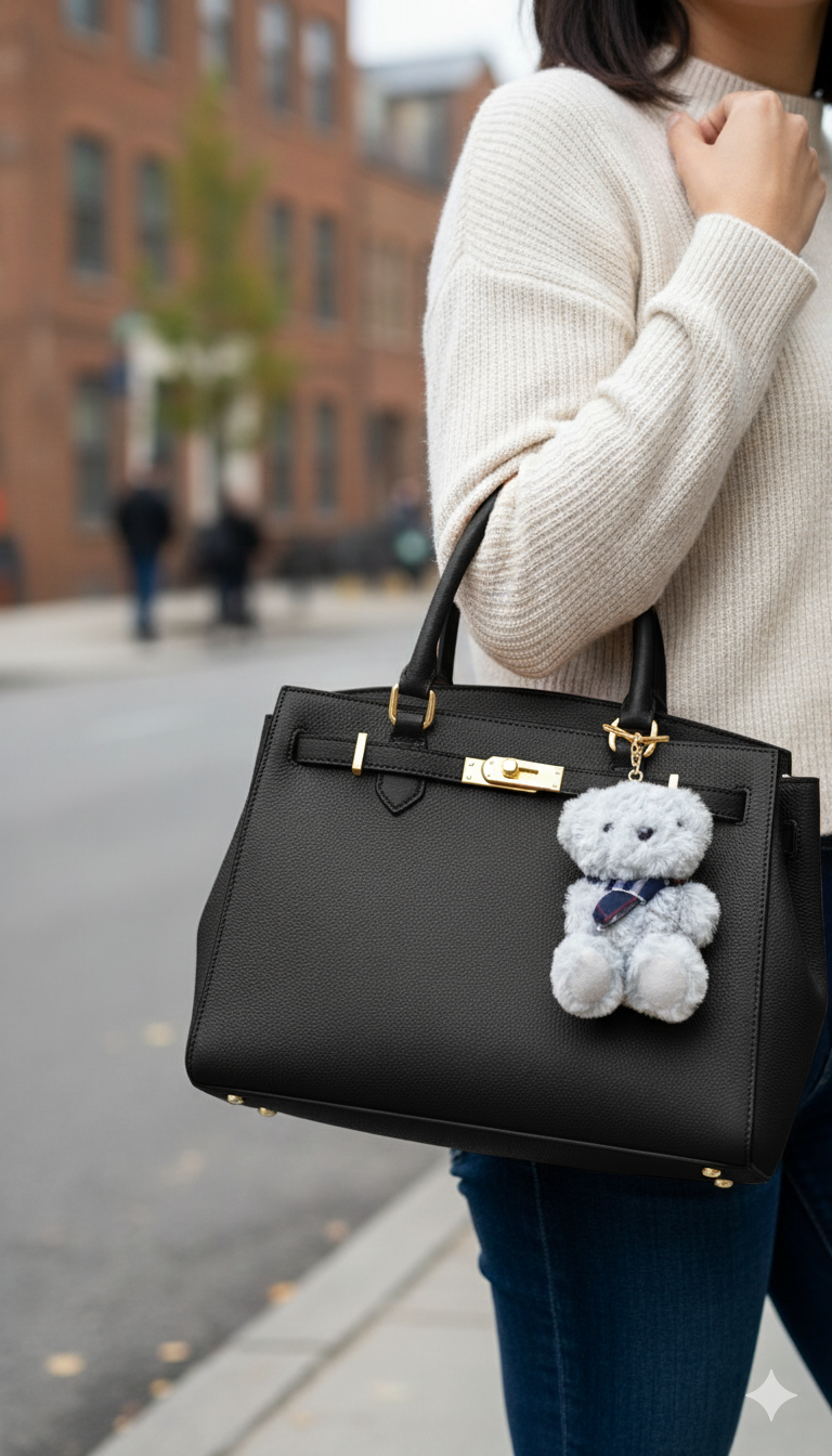 Teddy Bear Plush Bag Charm/Keychain