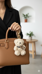 Teddy Bear Plush Bag Charm/Keychain
