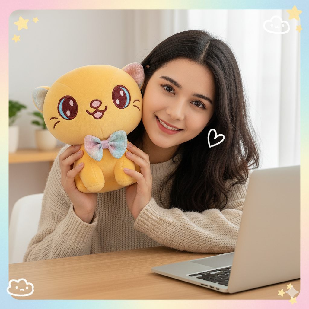 Whumies Kawaii Cat Soft plushie