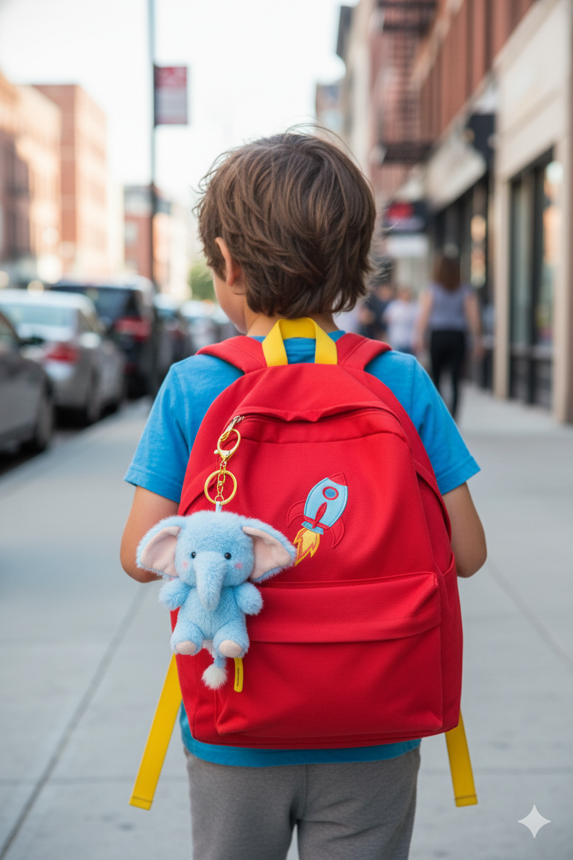 Cute Elephant Plush Bag Charm/Keychain