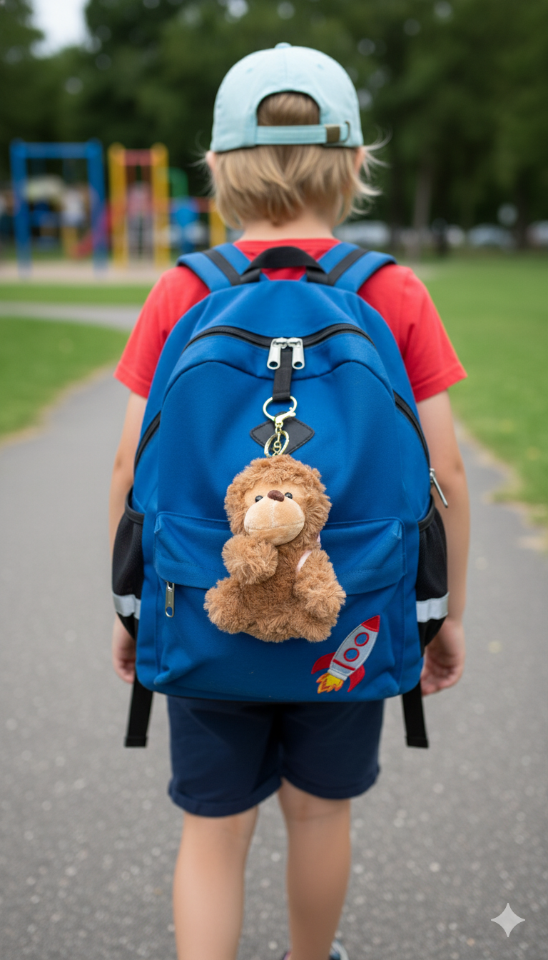 Monkey Plush Bag Charm/Keychain