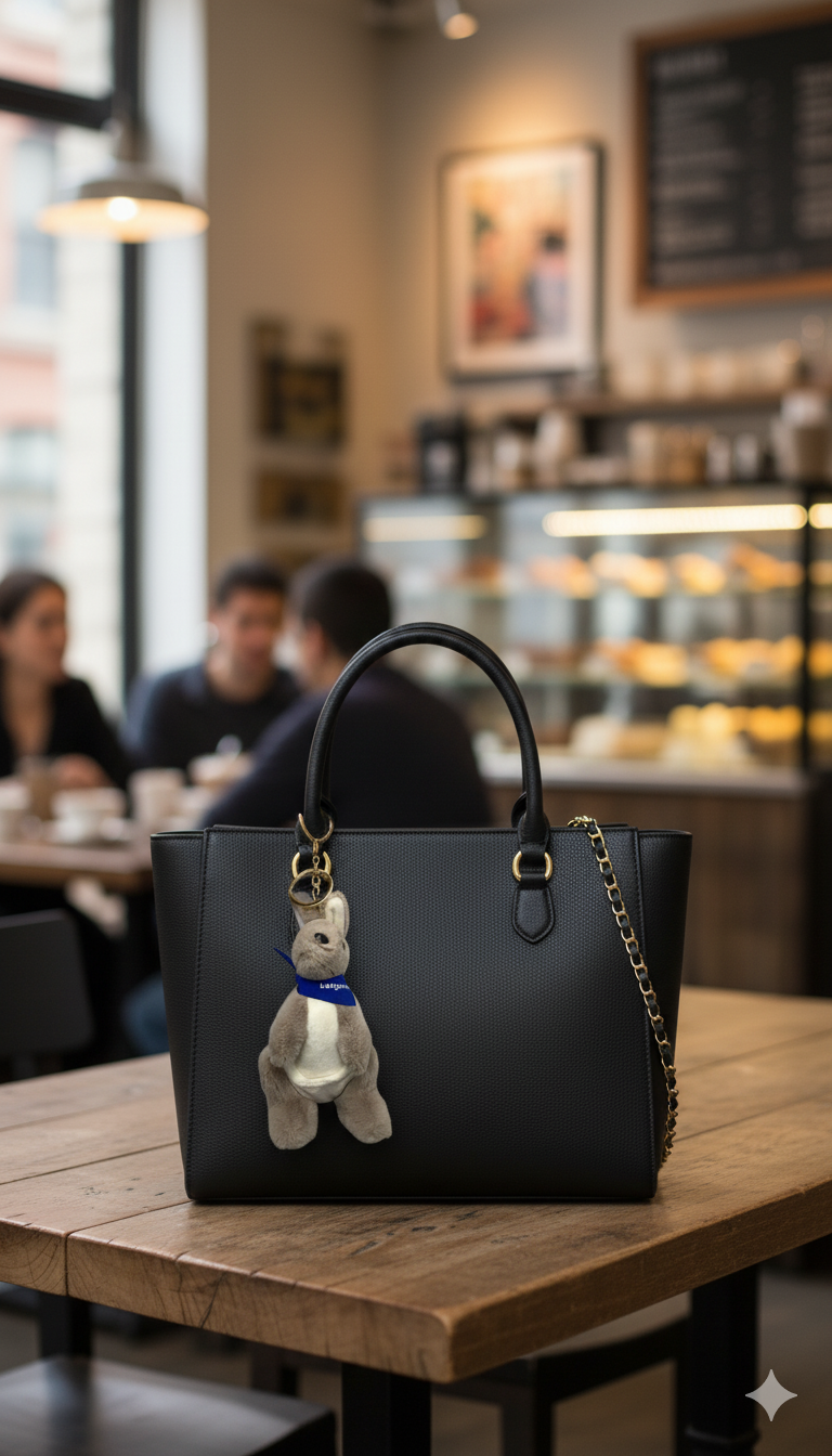 Cute Kangaroo Plush Bag Charm/Keychain