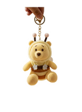 Plush keychain of a bear character with a white background