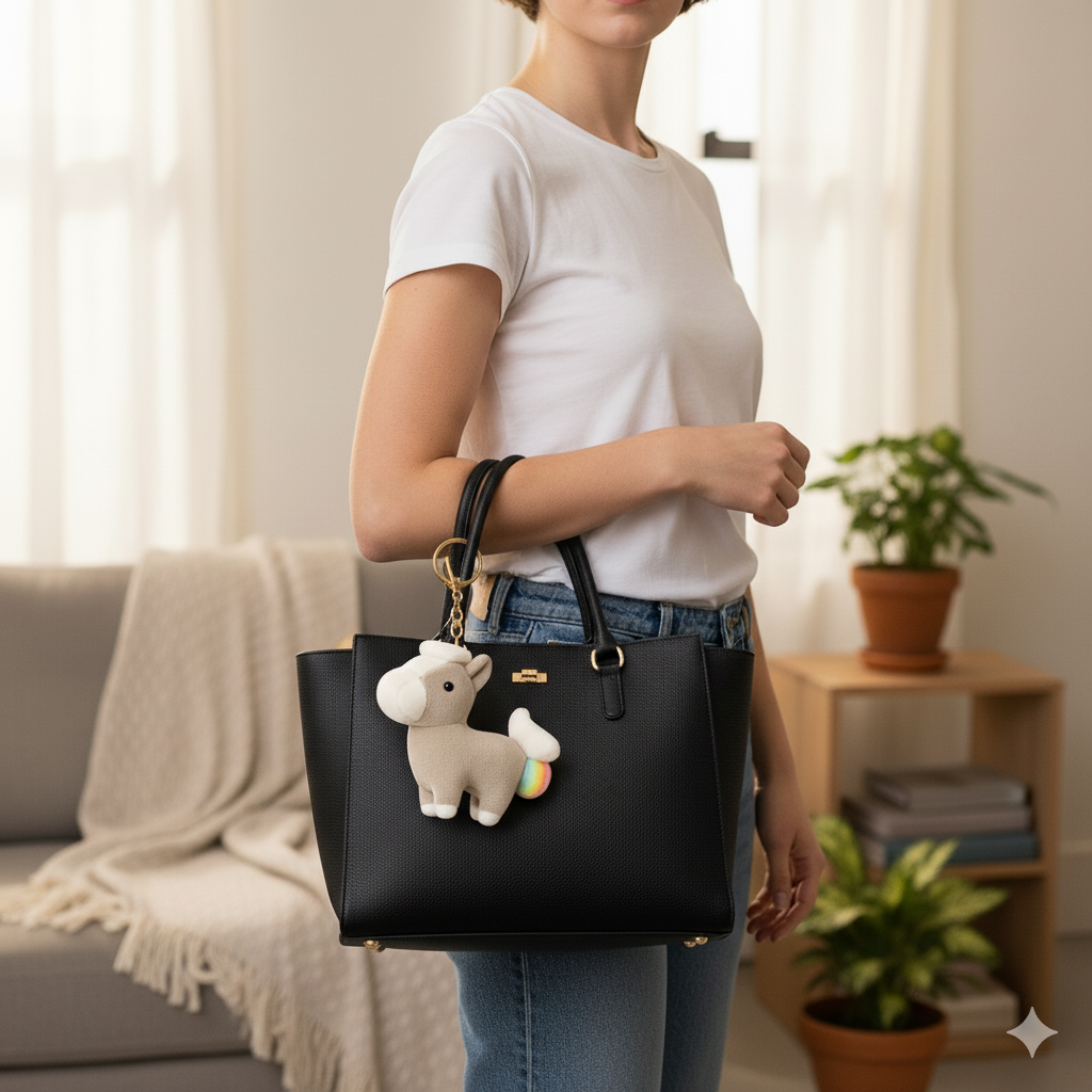 Kawaii Horse Plush Bag Charm/Keychain