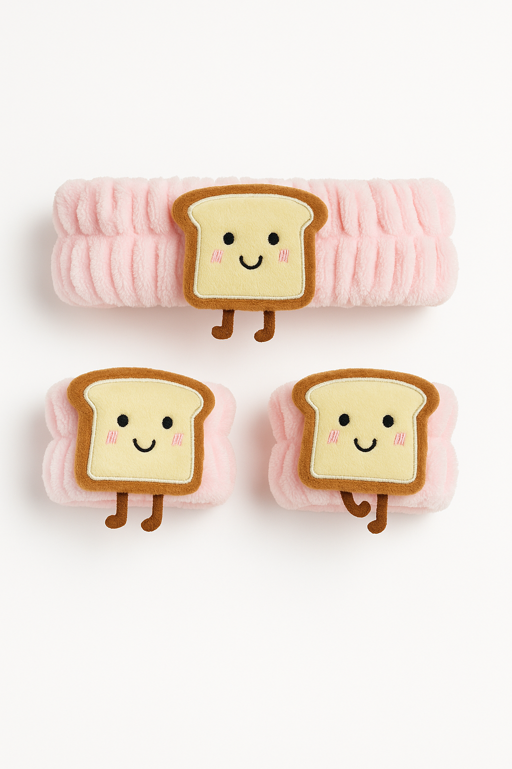 Whumies Cute Cartoon Headband & Hand Band Set – Soft Hair & Wrist Bands